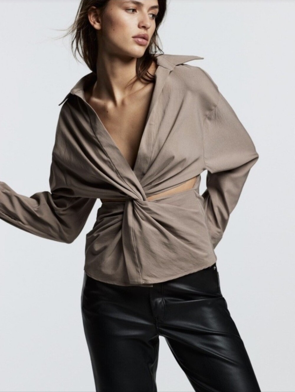 Zara cut out shirt